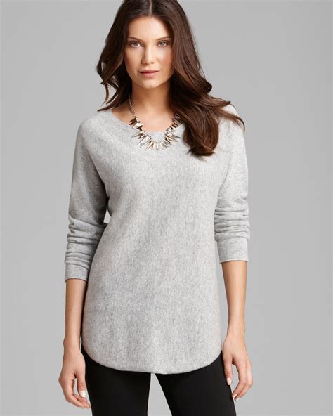 michael kors sweater with side ties grey|Michael Kors sweater sale.